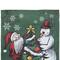 Merry Christmas Santa and Snowman Outside House Flag 28" x 40"